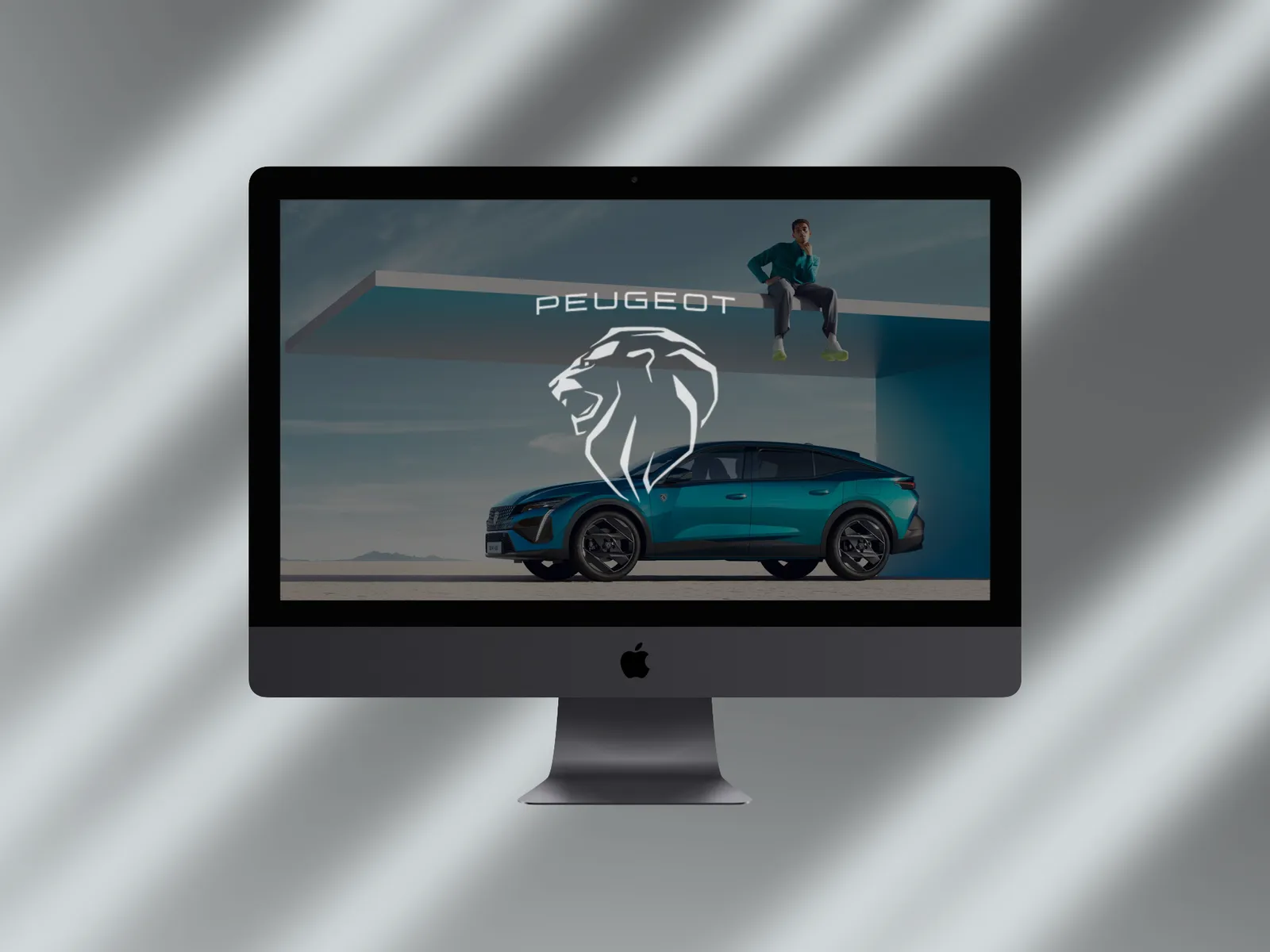 Peugeot, live site on a device mockup